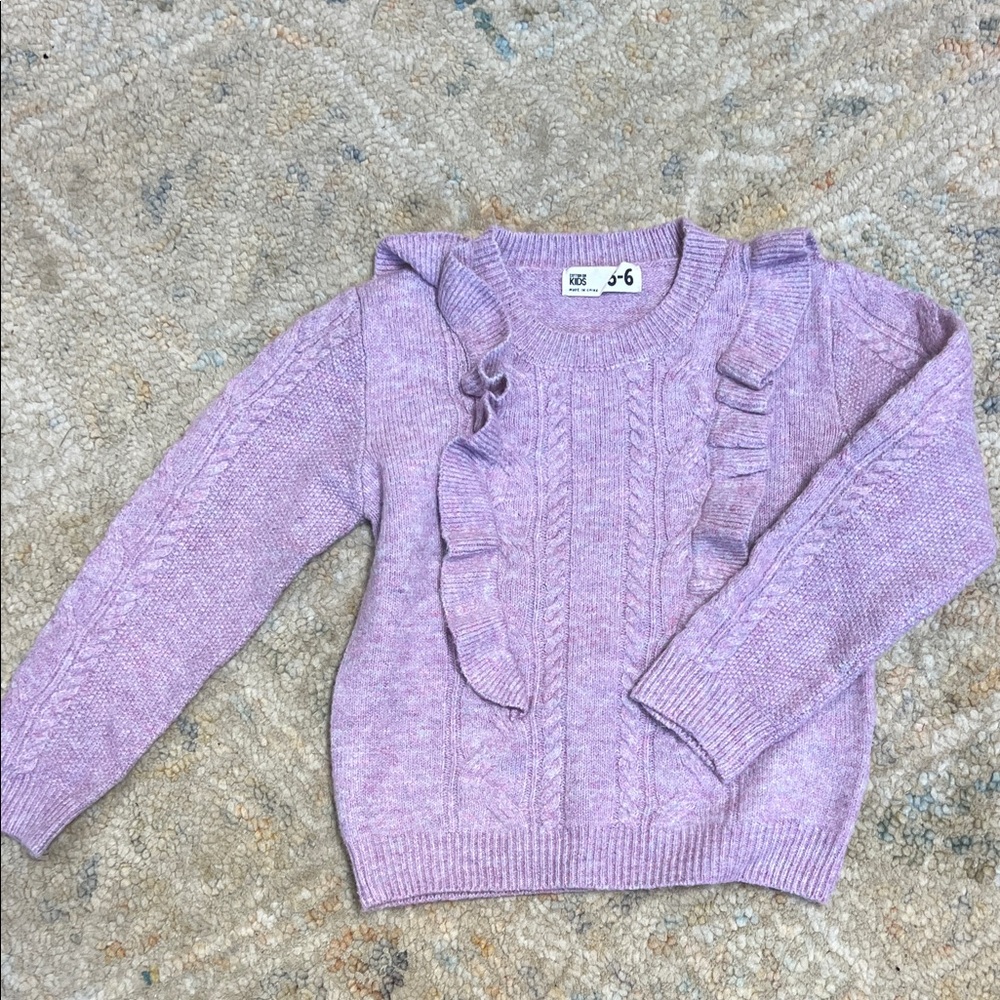 Cotton On Kids Lilac Cable Knit Sweater